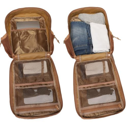 9L Mini Backpack for Men and Women, Small Backpack for Gym Hiking Travel Sports Running (20l-Brown) - color: 20l-brown