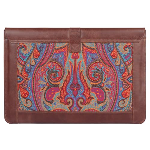 LONDO Leather Sleeve Compatible with MacBook Pro 16 & MacBook Pro 15 Inch (M5, M4, M3, M2, M1, Pro, Max), Premium Top Grain Leather Laptop Bag, 2020 to 2026 Models - color: Brown, size: 15-16 inches