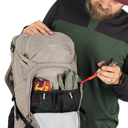 Osprey Raptor 14L Men's Mountain Biking Backpack with Hydraulics Reservoir - color: Pediment Grey, style: 14l