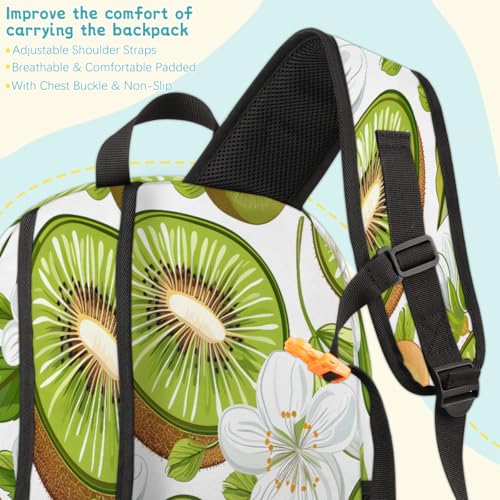 Kiwi Fruit Laptop Backpack for Women Men, 18.3 Inch Travel Work Backpacks, Fresh Kiwi Fruit Waterproof Computer Casual Daypack Nurse Teacher Bags - color: Multicolor 14
