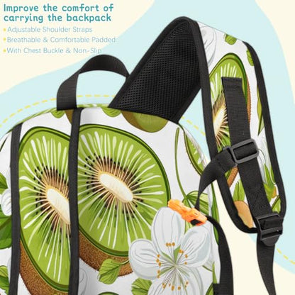 Kiwi Fruit Laptop Backpack for Women Men, 18.3 Inch Travel Work Backpacks, Fresh Kiwi Fruit Waterproof Computer Casual Daypack Nurse Teacher Bags - color: Multicolor 14