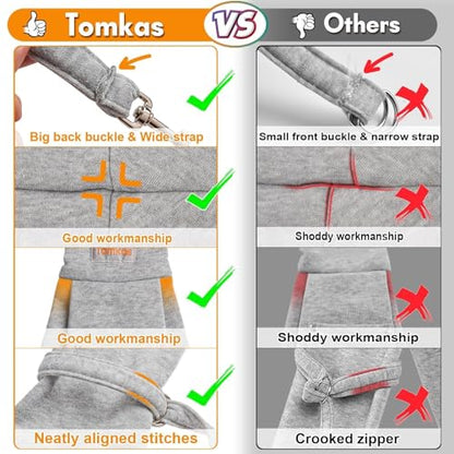 Tomkas Small Dog Sling Carrier - Cat Sling Carrier - Classic Pocket & Classic Strap - for 3-10 lbs Pets(Grey) - color: Grey