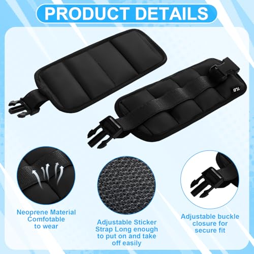 Hollowfly Water Aerobics Set, 4 Piece Pool Exercise Kit (2 Aquatic Dumbbells + 2 Ankle/wrist Weights), EVA Foam, Low-impact Workout - color: Black, size: 1lb