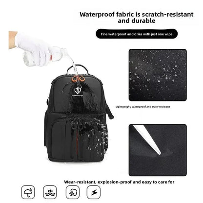 Camera Backpack, Large Capacity Outdoor DSLR Backpack, Compatible with 15.6-Inch Laptops, Canon and Nikon, Black - color: 9013-black