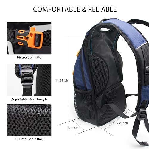 Water Backpack Hydration Backpack with Bladder Lightweight & Waterproof Hydration Pack for Hiking, Cycling, Running,Climbing Outdoorer ,Gift for dad - color: BLUE