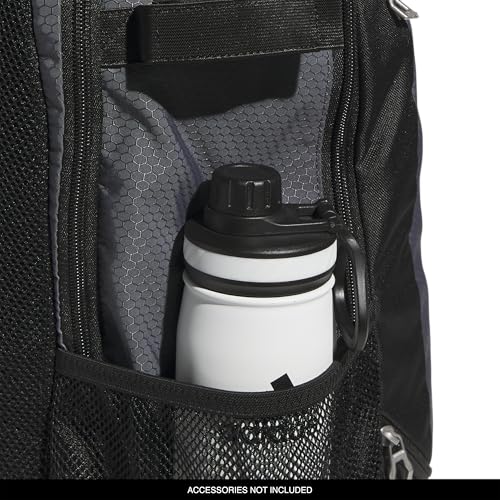 adidas Utility XL Baseball Backpack – Helmet, Shoes, Bat Storage, 34L - color: Onix Grey/Black