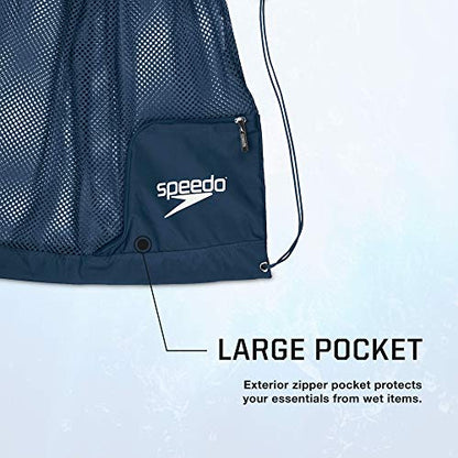 Speedo Drawstring Ventilator Mesh Equipment Bag - color: Formula One