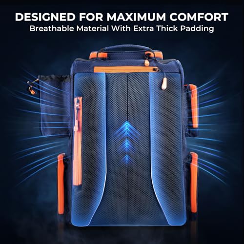 KastKing Bait Boss Fishing Tackle Backpack with Rod Holders-4 Tackle Boxes-Rain Cover,Storage for Fishing Gear - color: B: Orange