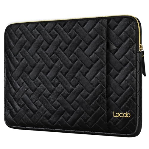 Lacdo 14 Inch Laptop Sleeve Case for HP Lenovo Dell ASUS Acer Chromebook 14, HP Stream 14, Dell Inspiron 14 / Latitude 14, Lenovo ThinkPad 14 / IdeaPad 14, ASUS VivoBook/ZenBook 14 Computer Bag, Black - color: Black, size: 14 Inch