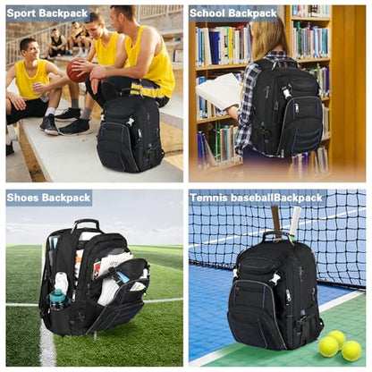 18.4 Inch Laptop Backpack,Extra Large Travel Backpack for Men Women,60L Big Capacity Heavy Duty Computer Bag TSA Friendly RFID Anti Theft Pocket Backbag,21.2*15.5*11.5 inch Blue - color: Rfid 18.4 Inch Blue