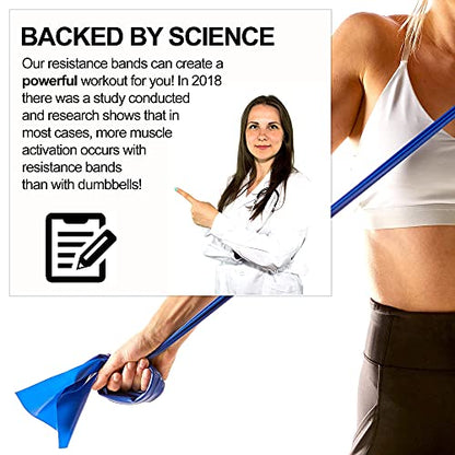 Resistance Band for Working Out | Super Exercise Bands 8,16,24 Yard Bulk Rolls |10 Strengths in Light Medium and Heavy Resistance Bands | Latex Free Workout Bands Including App and e-Book - size: 24 Yards, style: Intermediate Level 2