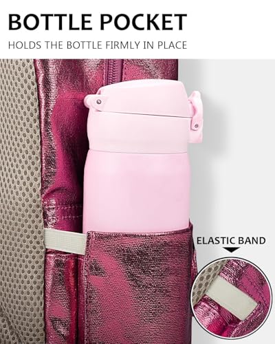 Toddler Backpack for Girls Boys 2-6 Kindergarten Elementary School Kids Backpack Boys 14" H Diaper Bag - color: Magenta
