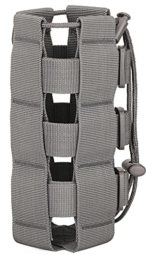 Molle Water Bottle Holder, Tactical Molle Water Bottle Pouch, Tactical Backpack Attachment Pouches - color: Grey