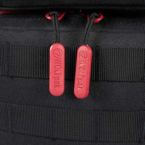 WOLFpak 9L Mini Tactical Backpack (Red Wolf) | Compact, Small Everyday Carry Bag for Gym, School, Travel | Durable, Water-Resistant Daypack with Molle System and Patch Panel - color: Red Wolf