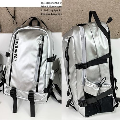 Water-Resistant Backpack for Men Women Large Daypack Hiking Work Durable Laptop Backpack Outdoor Commuter Bag (black) - color: Black