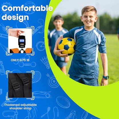 Hsmihair Youth Soccer Bag-Soccer Backpack&Backpack for Football Basketball,with Ball Compartment Separate Cleat Package - color: Orange