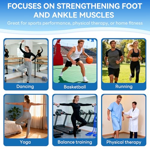 Ankle Balance Board and Foot Strengthener, Used for Physical Therapy Training for Sprains, Achilles Tendon Pain, and Plantar Fasciitis, Single-leg Balance Board With User Manual
