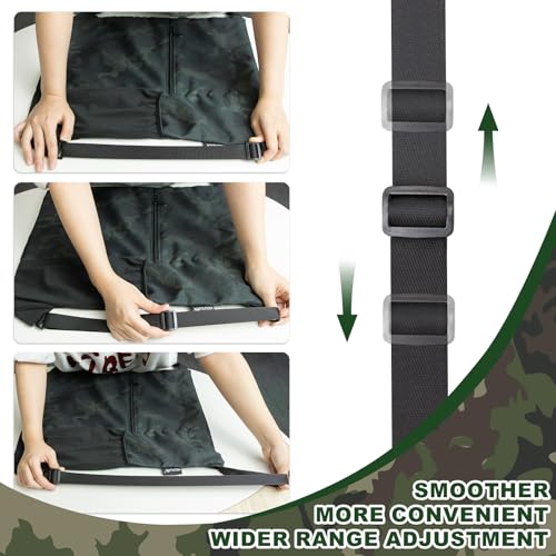 HOLYLUCK Men & Women Outdoor Sport Gym Sack Waterproof Drawstring Backpack Bag (Standard with width webbing, Black Camo-1) - color: Black Camo-1, style: Standard With Width Webbing
