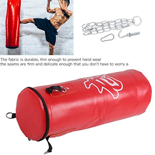 Chrees Empty Boxing Sandbag Heavy Duty 3 Layer Oxford Cloth Punching Bag with Metal Chain Zipper for Kickboxing MMA Training Fitness Home Gym - size: 60cm