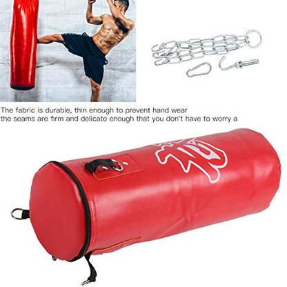 Chrees Empty Boxing Sandbag Heavy Duty 3 Layer Oxford Cloth Punching Bag with Metal Chain Zipper for Kickboxing MMA Training Fitness Home Gym - size: 60cm