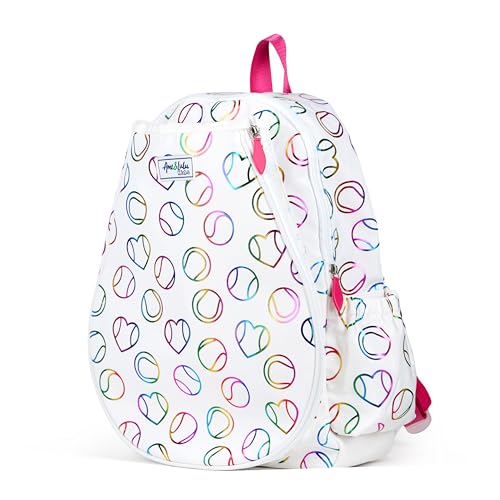 Ame & Lulu Little Love Tennis Backpack - color: Metallic Rainbow
