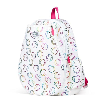 Ame & Lulu Little Love Tennis Backpack - color: Metallic Rainbow