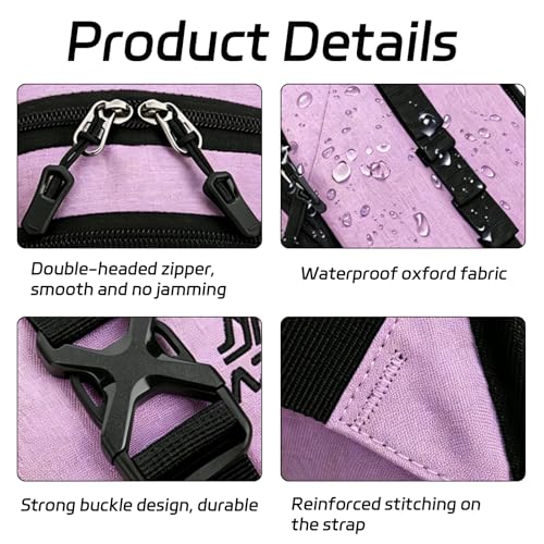 15L Small Hiking Backpack Foldable Ultralight Trekking Camping Outdoors Backpack for Women Men (Purple) - color: Purple