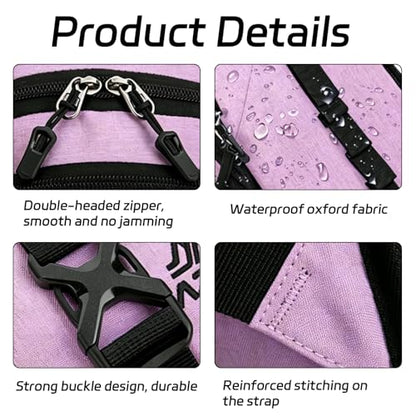 15L Small Hiking Backpack Foldable Ultralight Trekking Camping Outdoors Backpack for Women Men (Purple) - color: Purple