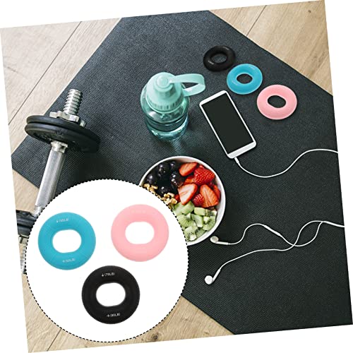 Balacoo 3Pcs Silicone Hand Grip Ring Set Adjustable Forearm Exerciser for Strength Training and Rehabilitation for Fitness Enthusiasts and Injury Recovery