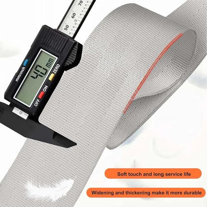 60" Shoulder Strap with Adjustable Thick Removable Pad and Metal Swivel Hooks Fit Laptop Crossbody Bag,Briefcase Duffel Bags - color: Gray Orange
