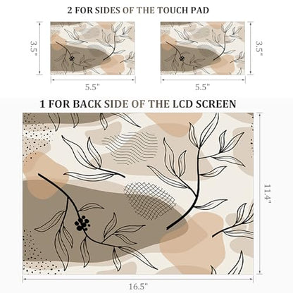 ArtSo Laptop Skin Sticker Decal,16.5 17 17.3inch Laptop Netbook PC Notebook Universal Vinyl Reusable Skin Sticker Cover Personalized Art Case Protector, Leaf Abstraction - color: Leaf Abstraction