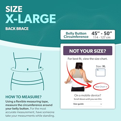 BraceAbility Plus Size XL Bariatric Back Brace - Extra Large Big and Tall Lumbar Support Girdle for Obesity Lower Back Pain in Extra Large, Heavy or Overweight Men and Women (Fits 45"-50") - size: XL