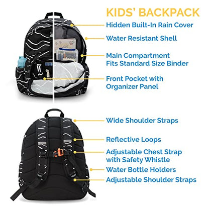 JAN & JUL Little Xplorers Kids' Backpack (Pink Rainbow, One Size) - color: Pink Rainbow