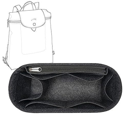 Lckaey Felt Bag Organizer for Backpack, Purse - Plage Insert - Grey - color: grey