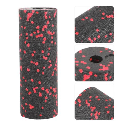Compact Fitness Foam Roller Hollow Portable Muscle Relaxation Massage Stick Red for Exercise and Travel