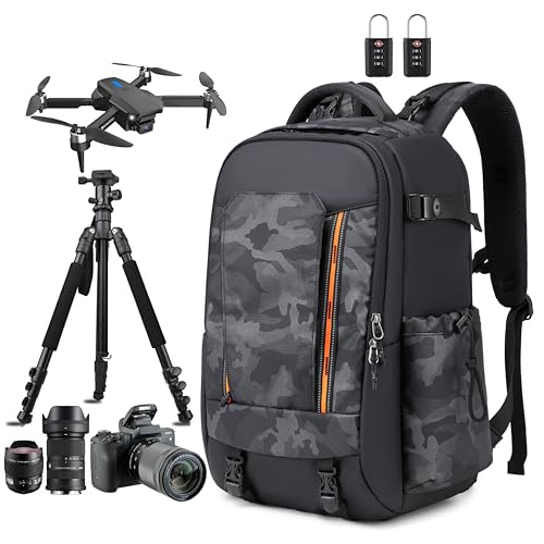 Camera backpack photographer Camera Backpack Waterproof Large for DSLR Cameras Backpacks for Photographers Camera Backpack for Women Men Outdoor Black