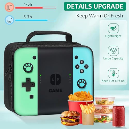 Kids Backpack For Boys，Gamer Boys Backpack For Children Teens Elementary Middle School, 17″ Students Bookbag - color: Backpack Set-sw-green & Blue