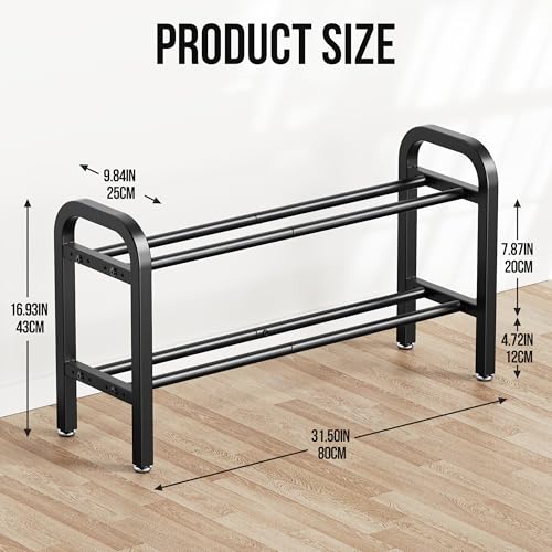 2 Tier Dumbbell Rack, Weight Rack for Home Gym, 300 lb Capacity