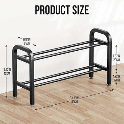 2 Tier Dumbbell Rack, Weight Rack for Home Gym, 300 lb Capacity
