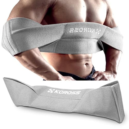 KCROSS Bench Press Band for Men and Women, Weight Lifting Bench Press Band, Push Up Exercise Bench - color: Grey (Over 300lbs), size: L(9.5in)