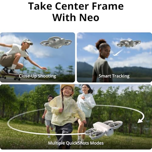 DJI Neo Drone Fly More Combo With 3 Batteries and RC-N3 Remote Bundle with 2 YR CPS Enhanced Protection Pack, Tech Smart USA Drone Essentials Plus Software Bundle, Landing Pad & Backpack