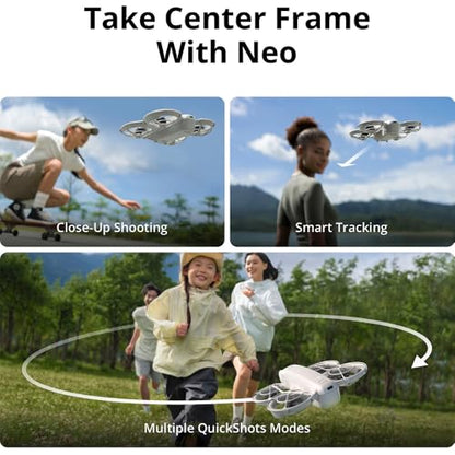 DJI Neo Drone Fly More Combo With 3 Batteries and RC-N3 Remote Bundle with 2 YR CPS Enhanced Protection Pack, Tech Smart USA Drone Essentials Plus Software Bundle, Landing Pad & Backpack