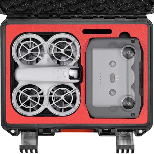 FPVtosky NEO Case, Waterproof Travel Carrying Case for DJI NEO Fly More Combo (RC/N3 Controller), Hard Case for DJI Neo Drone Accessories