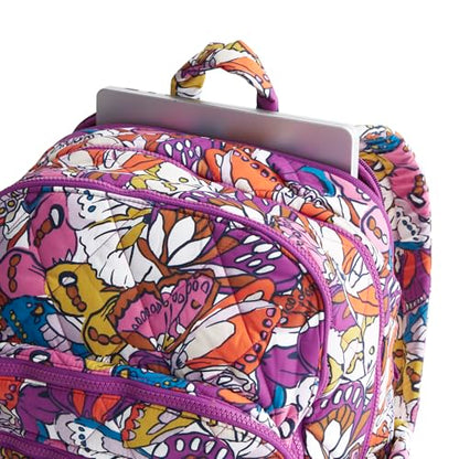 Vera Bradley Women's Featherweight Large Bancroft Backpack, Flutter, One Size - color: Flutter