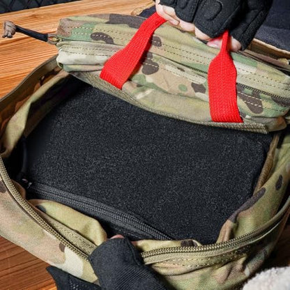 KRYDEX Clear Top Insert Bag with Hook Panel Tactical Packing Cube Travel Organizer Bag (Large-MC) - color: Large-MC