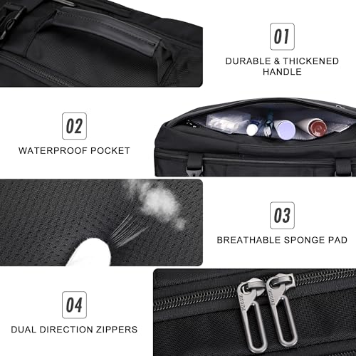 PIJUSHI Travel Backpack for Women Expandable Carry on Luggage Backpack Airline Approved TSA 16" Laptop Bag Business with USB Port(PE034 Black) - color: Black
