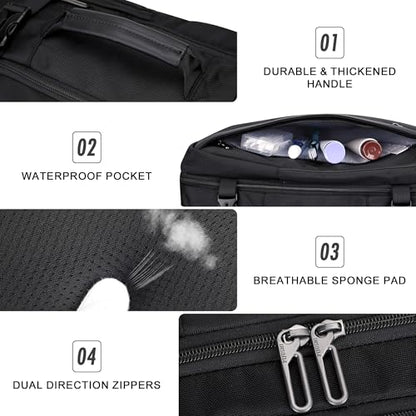PIJUSHI Travel Backpack for Women Expandable Carry on Luggage Backpack Airline Approved TSA 16" Laptop Bag Business with USB Port(PE034 Black) - color: Black