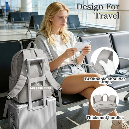College Backpack For Women Men,Lightweight High School Bag,School Backpack With Lots Of Pockets,Cute Bookbag For Teens Boys Girls,Casual Daypack Backpack For School(Gray Brown) - color: A3-gray Brown