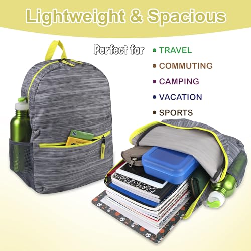 Trail maker 17 inch Backpack for Travel & Commute, Zippered Front & Mesh Side Pockets, Padded Straps - color: Art Board