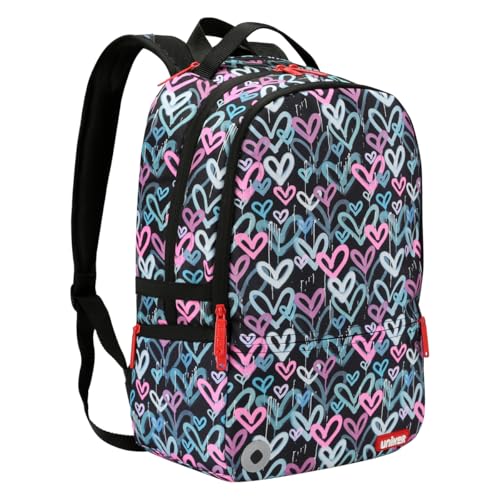 Graffiti Backpack, Designer Laptop Backpack for 15.6 Inch Work,Water Resistant Backpack Computer Bag,HeartBeat‌ - color: Heartbeat‌